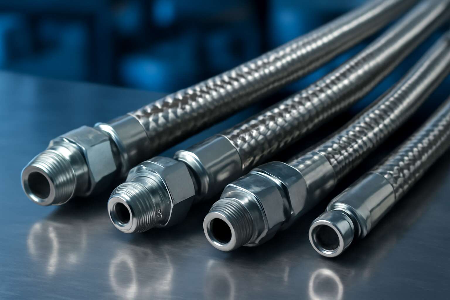 hydraulic hose end fitting types