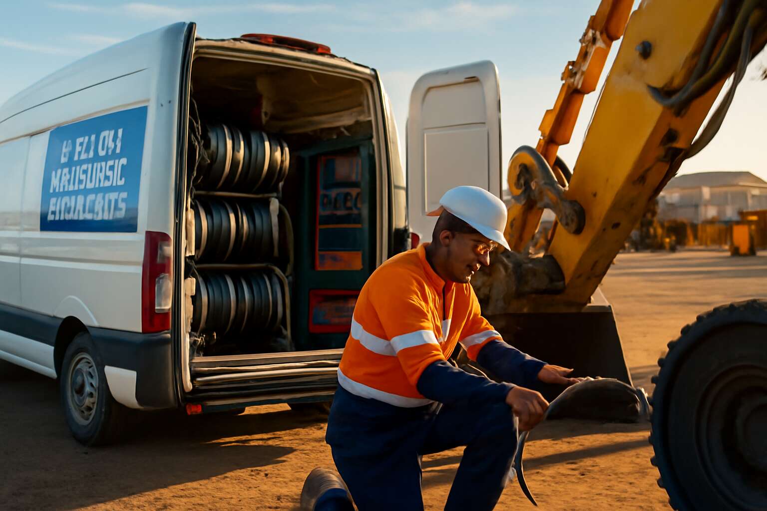 mobile hydraulic hose repair van